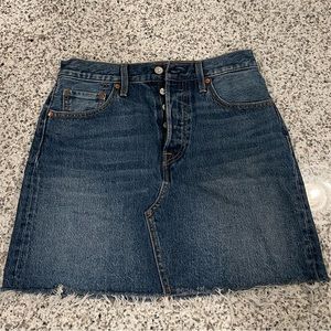 Levi’s button fly denim skirt